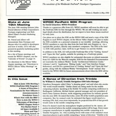WPDO News - Volume 2, Number 3, May 1993