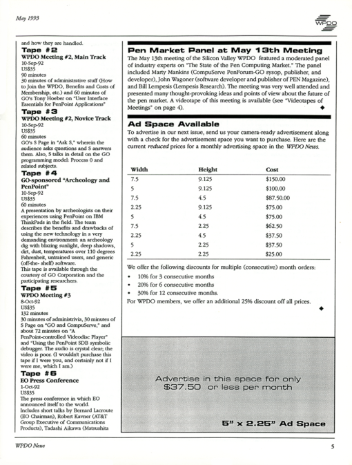 WPDO News - Volume 2, Number 3, May 1993 - Image 5