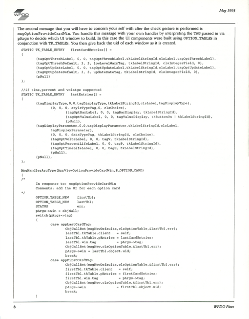 WPDO News - Volume 2, Number 3, May 1993 - Image 8