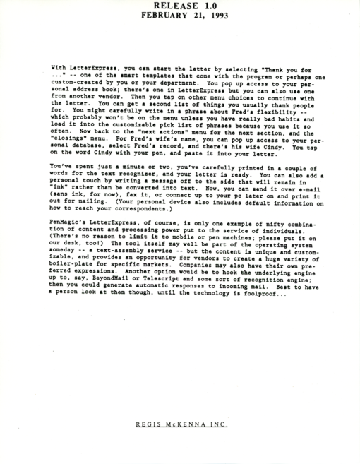 GO Corporation - Regis McKenna Clipping Alert (March 22, 1993) - Image 6