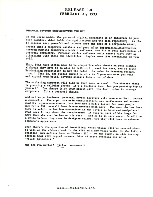 GO Corporation - Regis McKenna Clipping Alert (March 22, 1993) - Image 7