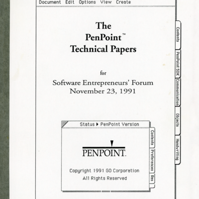 GO Corporation - The PenPoint Technical Papers