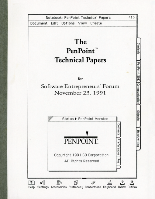 GO Corporation - The PenPoint Technical Papers