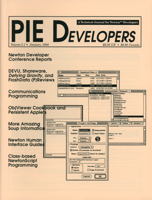 PIE Developers - Volume 2.1 - January, 1994