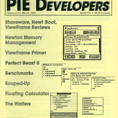 PIE Developers - Volume 2.2 - March, 1994