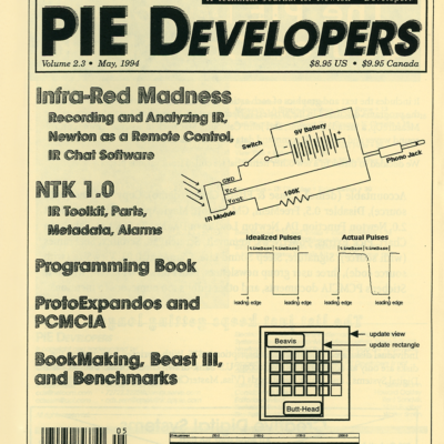 PIE Developers - Volume 2.3 - May, 1994