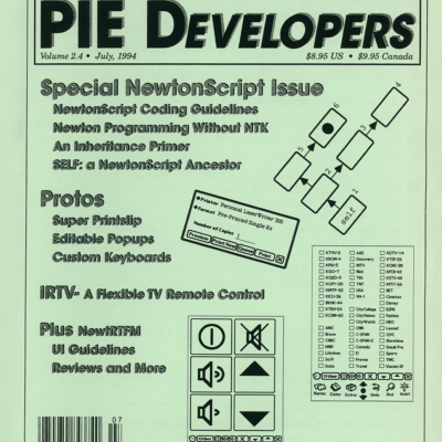 PIE Developers - Volume 2.4 - July, 1994