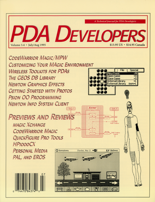 PDA Developers - Volume 3.4 - July/Aug 1995