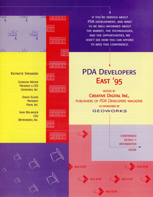 PDA Developers East '95 Conference Details (Pamphlet)