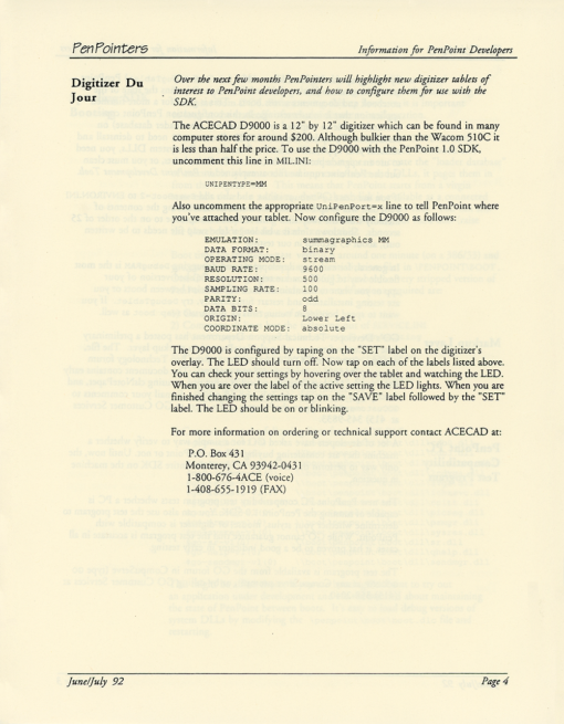 GO Corporation PenPointers June/July 1992 (Newsletter) - Image 4