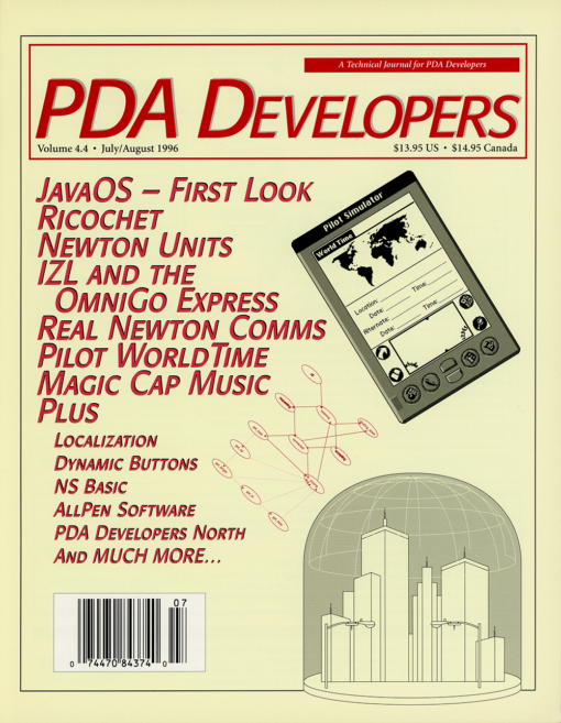 PDA Developers - Volume 4.4 - July/August 1996