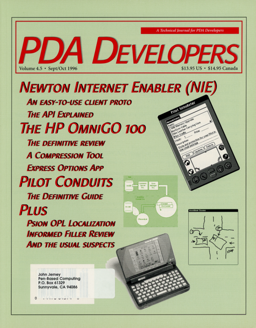 PDA Developers - Volume 4.5 - Sept/Oct 1996