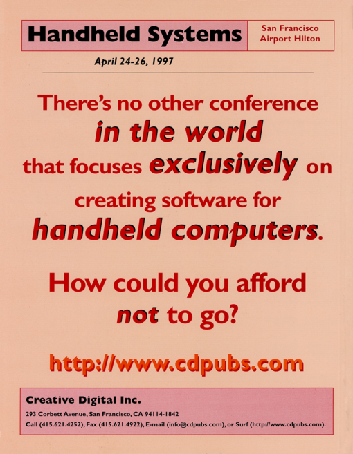 PDA Developers - Volume 4.6 - Nov/Dec 1996 - Image 2