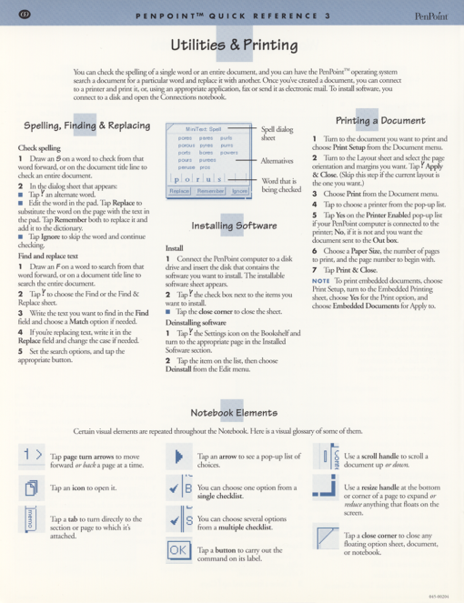 GO Corporation PenPoint Quick Reference - Image 6