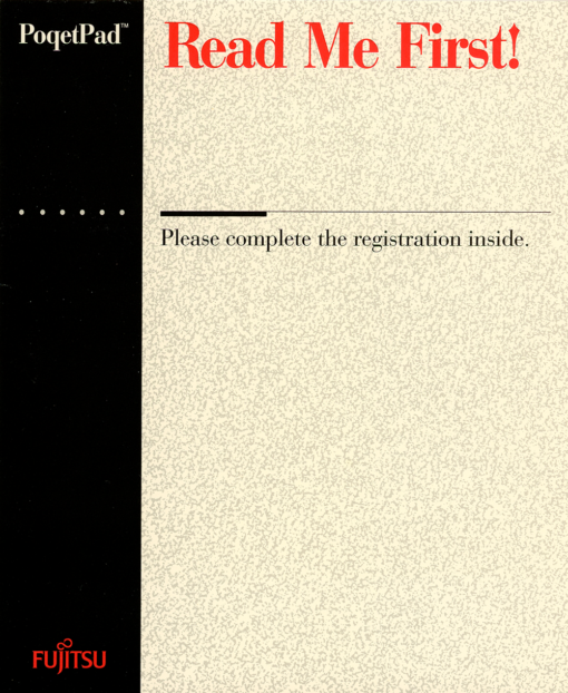 Fujitsu PoqetPad Read Me First!