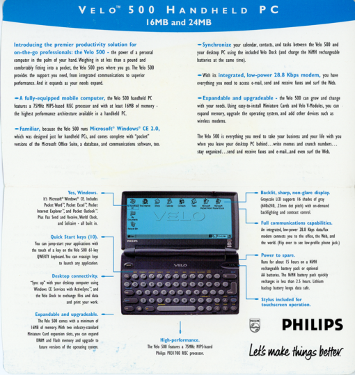 Philips Velo Pocket Guide (Brochure) - Image 2