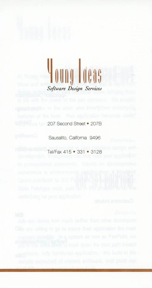 Young Ideas Software Design Services (Pamphlet) - Image 3