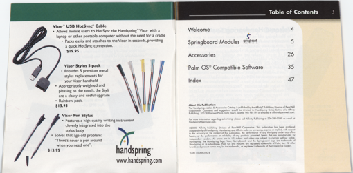 Handspring Add-On & Accessories Catalog - Image 3