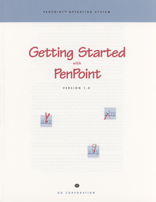 GO Corporation Getting Started with PenPoint (Version 1.0) - Image 2
