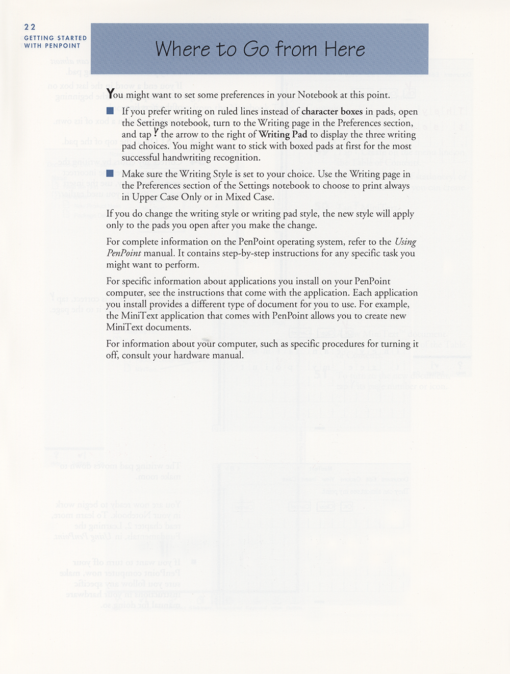 GO Corporation Getting Started with PenPoint (Version 1.0) - Image 23
