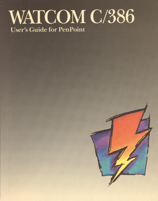 WATCOM C/386 User's Guide for PenPoint