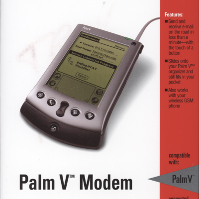 3Com Palm V Modem - IBM WordPad c3