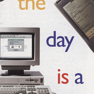Apple Newton MessagePad Getting Through the Day ... (Brochure)