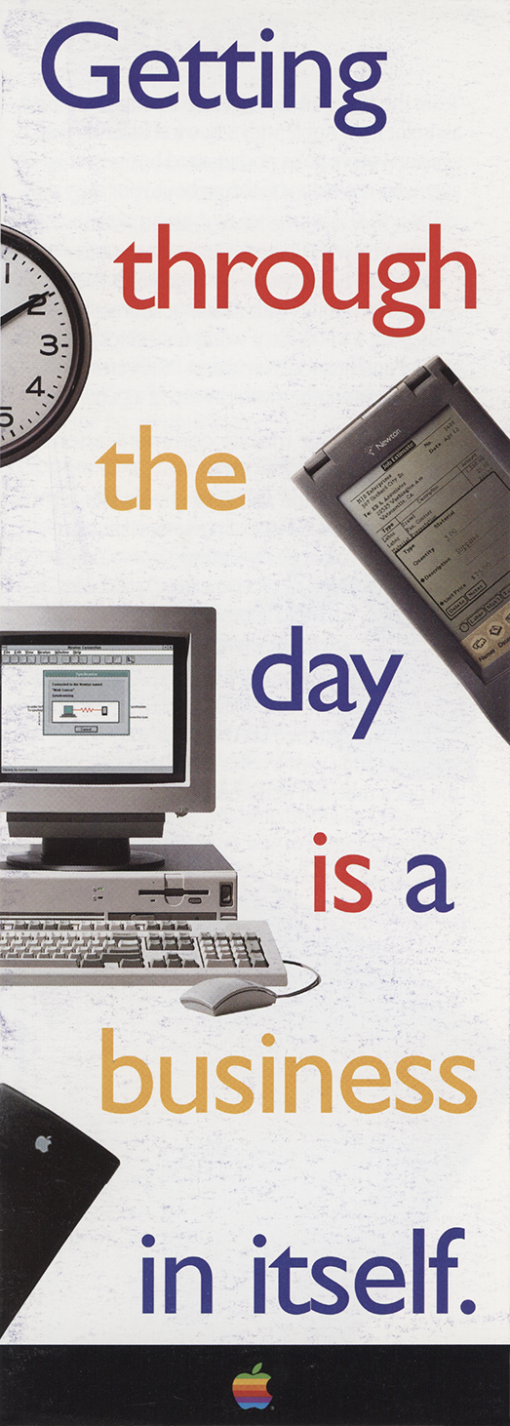 Apple Newton MessagePad Getting Through the Day ... (Brochure)