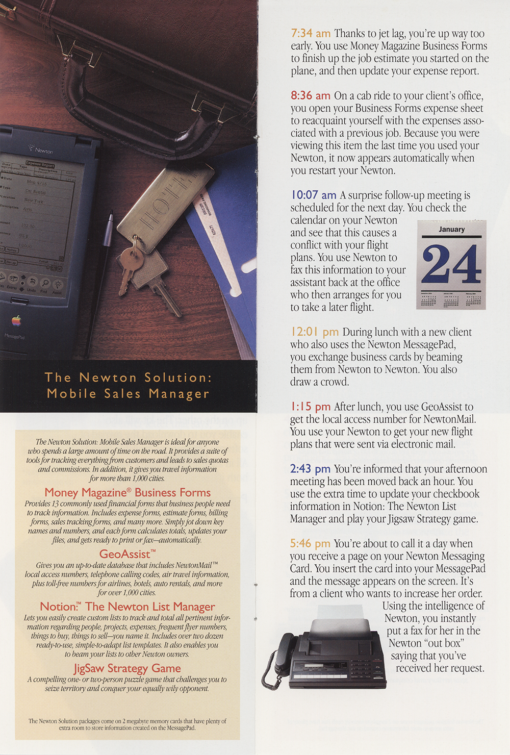 Apple Newton MessagePad Getting Through the Day ... (Brochure) - Image 3