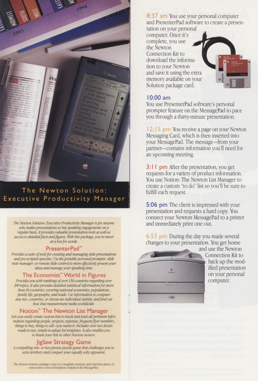 Apple Newton MessagePad Getting Through the Day ... (Brochure) - Image 5