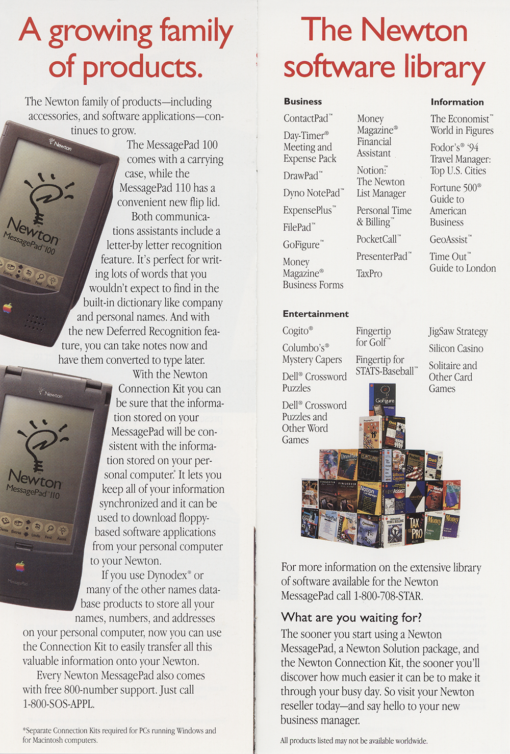 Apple Newton MessagePad Getting Through the Day ... (Brochure) - Image 6