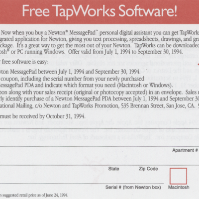 Avail Technology Free TapWorks Software (Coupon)