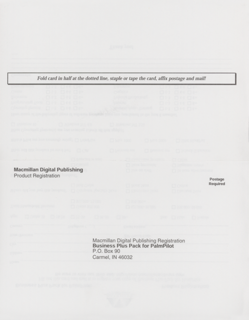 MacMillan Business Plus Pack for PalmPilot - Image 10