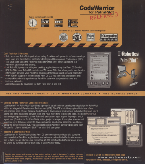Metrowerks CodeWarrior for PalmPilot Release 3 (Package) - Image 2