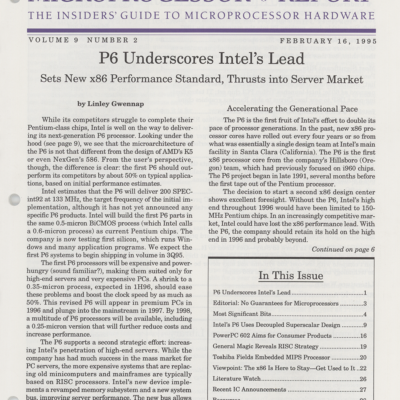 Microprocessor Report - February 16, 1995