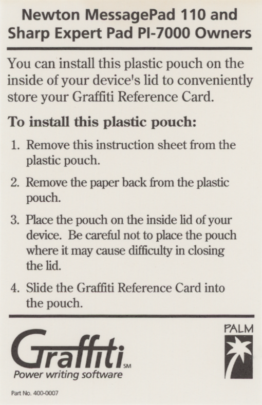Palm Graffiti (for Newton) Package - Image 5
