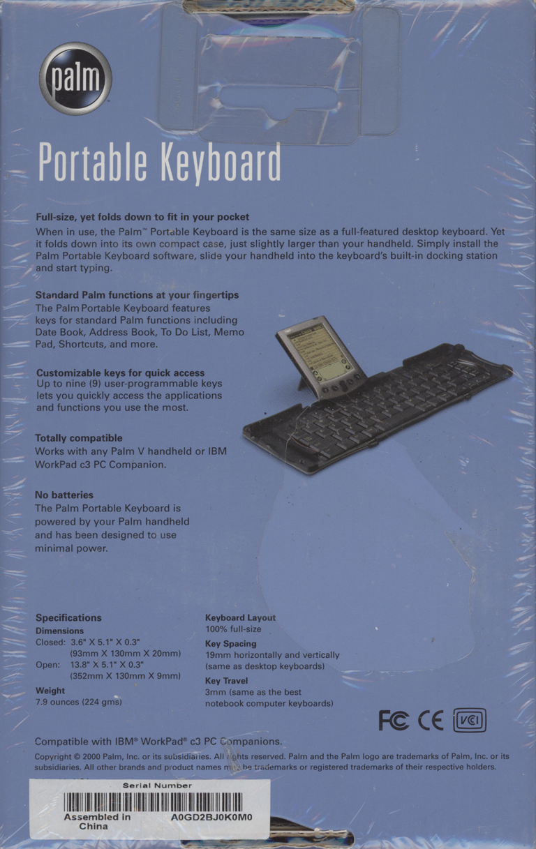 Palm Portable Keyboard (V Series) PenBased Computing History Museum
