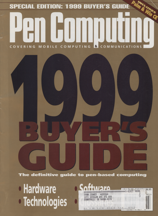 Pen Computing Magazine Fall 1999 Buyers Guide