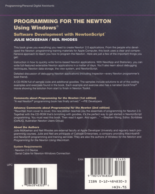 Programming for the Newton Using Windows (Book) - Image 2