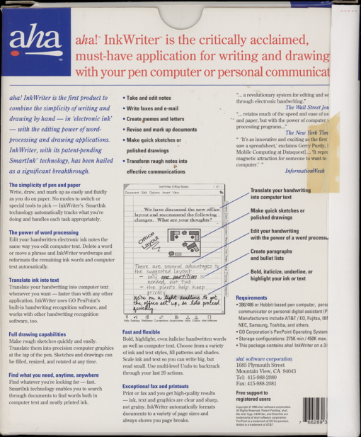 aha! InkWriter 2.0 for Windows (Maquette) - Image 2