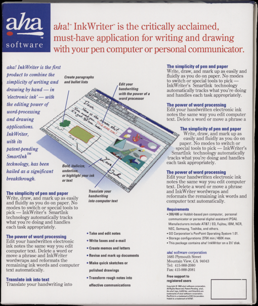 aha! InkWriter 2.0 for Windows (Pasted Maquette) - Image 2