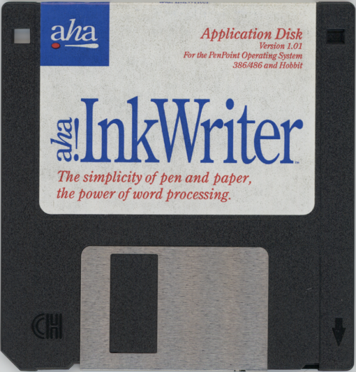 aha! InkWriter Application Disk Version 1.01 (PenPoint 386/486 and Hobbit)