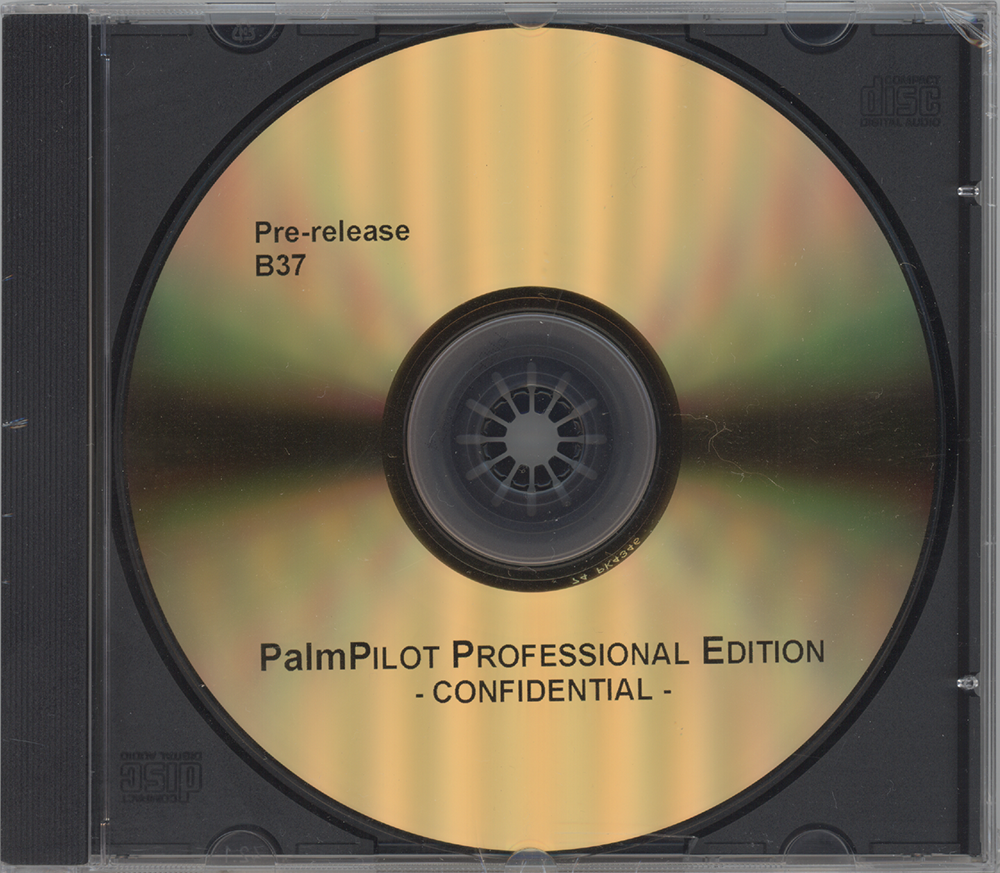 PalmPilot Professional Edition Pre-Release B37 Confidential CD (with case)