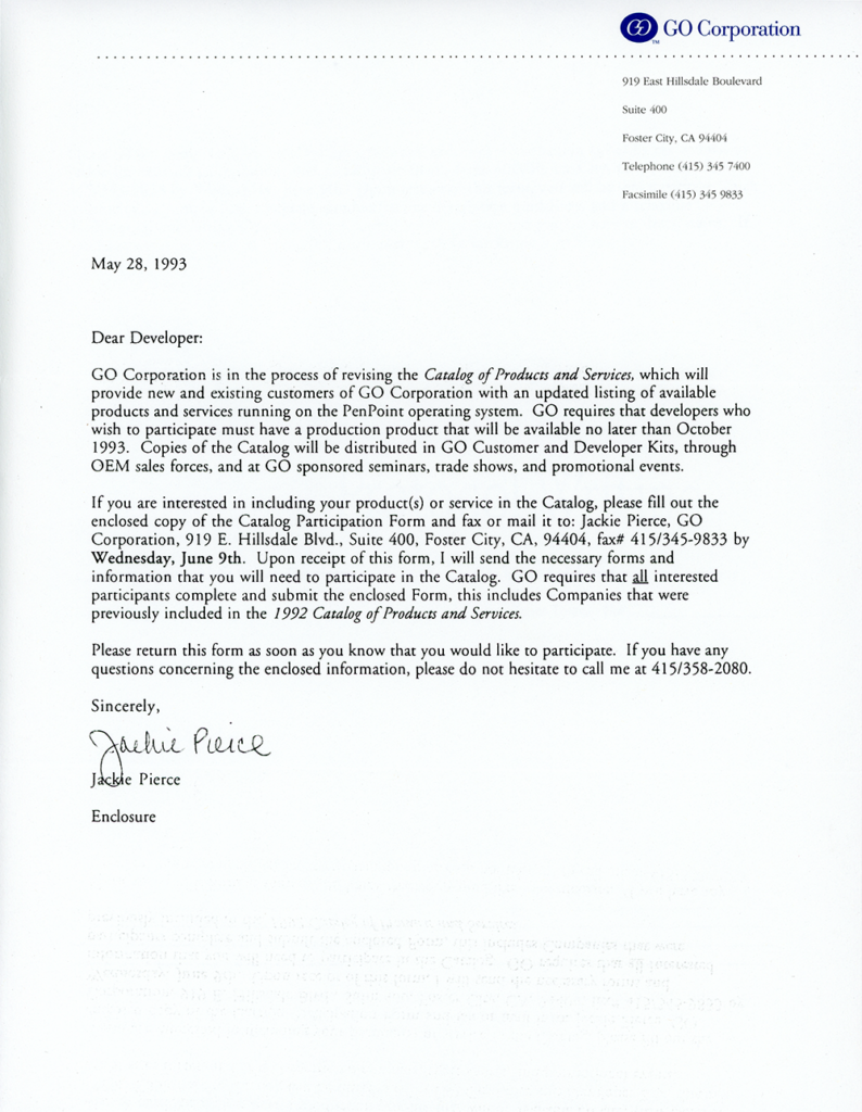 GO Corporation - Catalog of Products and Services (Letter)