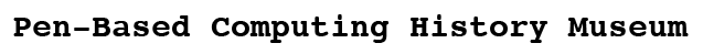 Pen-Based Computing History Museum (logo)