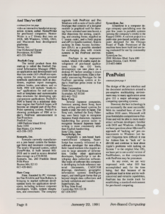 Page 8 — Is PenPoint The Way To GO?