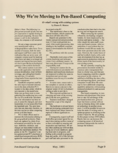 Page 9 — Why We’re Moving to Pen-Based Computing