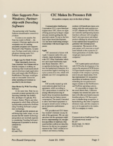 Page 3 — Slate Supports Pen-Windows; Partnership with Traveling Software