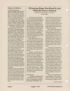 Page 6 — Displays and Batteries are Glaring Weak Spots in Pen-Based Systems