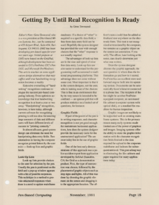 Page 15 — Getting By Until Real Recognition Is Ready